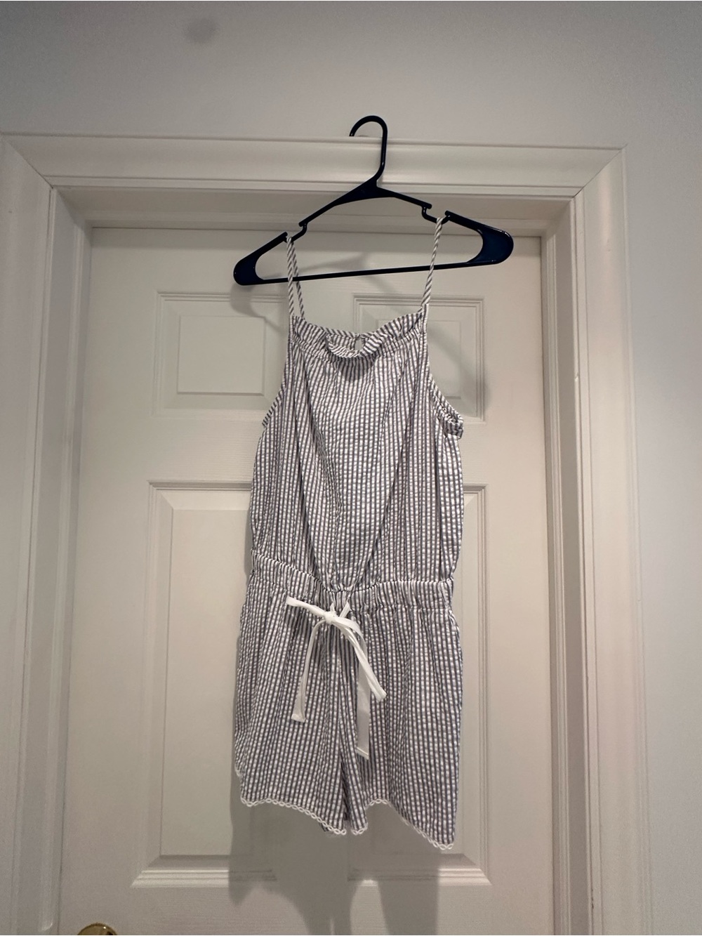 Loft women’s Romper - Blue & White